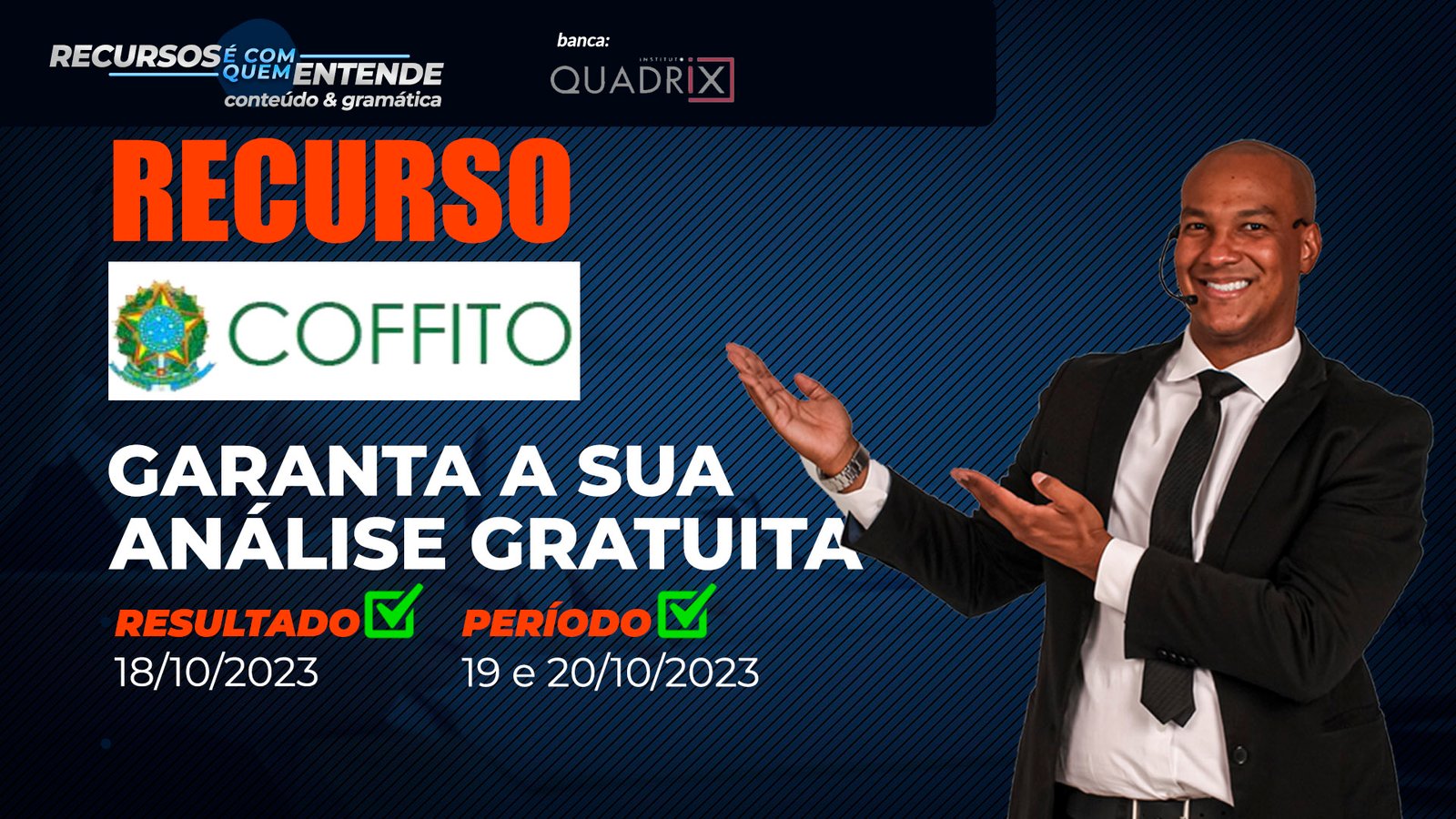 🚫Saiu a Nota da Redação Concurso COFFITO. Saiba como Recorrer e Melhorar a classificação na Quadrix