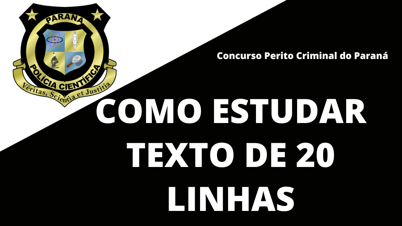 PERITO PARANÁ: Como Estudar para o Texto de 20 Linhas | Redação na banca IBFC - Prof. Quintiliano