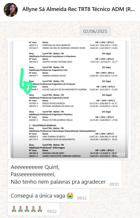 Allyne Sá Almeida - Depoimento Rec Títulos 2025