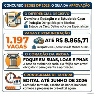 Blog_01 Concurso SEDES DF 2026 Por que a Redação e o Estudo de Caso serão o seu divisor de águas