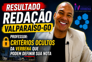 Resultado concurso Valparaíso de Goiás, Gabarito discursiva Valparaíso, O que esperar da correção Instituto Verbena, Prova de títulos Valparaíso de Goiás. Como funciona a correção da discursiva Verbena, Nota de corte Valparaíso de Goiás, Critérios de correção Instituto Verbena, Recurso prova discursiva Instituto Verbena. Concurso Valparaíso de Goiás 2026, Instituto Verbena, Resultado Discursiva Valparaíso, Prefeitura de Valparaíso de Goiás, Instituto Verbena Concursos.
