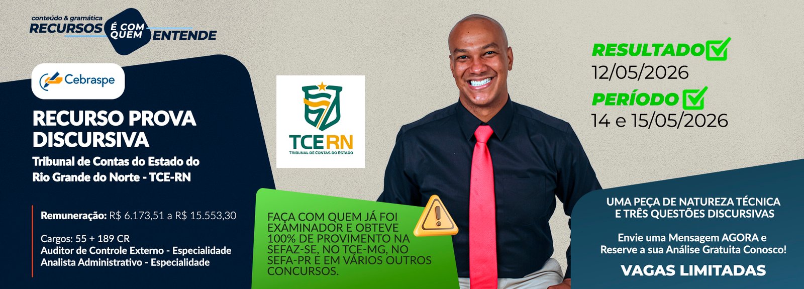 #TCE RN #TCE #ConcursoTCE RN #Cebraspe #ConcursoPublico #RecursoDiscursiva #EstudoDeCaso #QuestaoDiscursiva #RecursoCebraspe #ControleExterno #DireitoAdministrativo #Auditor #AnalistaPublico #VagasLimitadas #Quintcoach