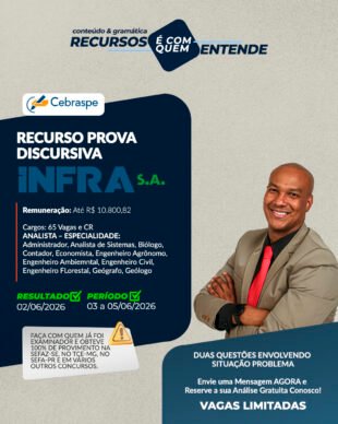 Concurso Valec/INFRA: saiu o resultado da discursiva