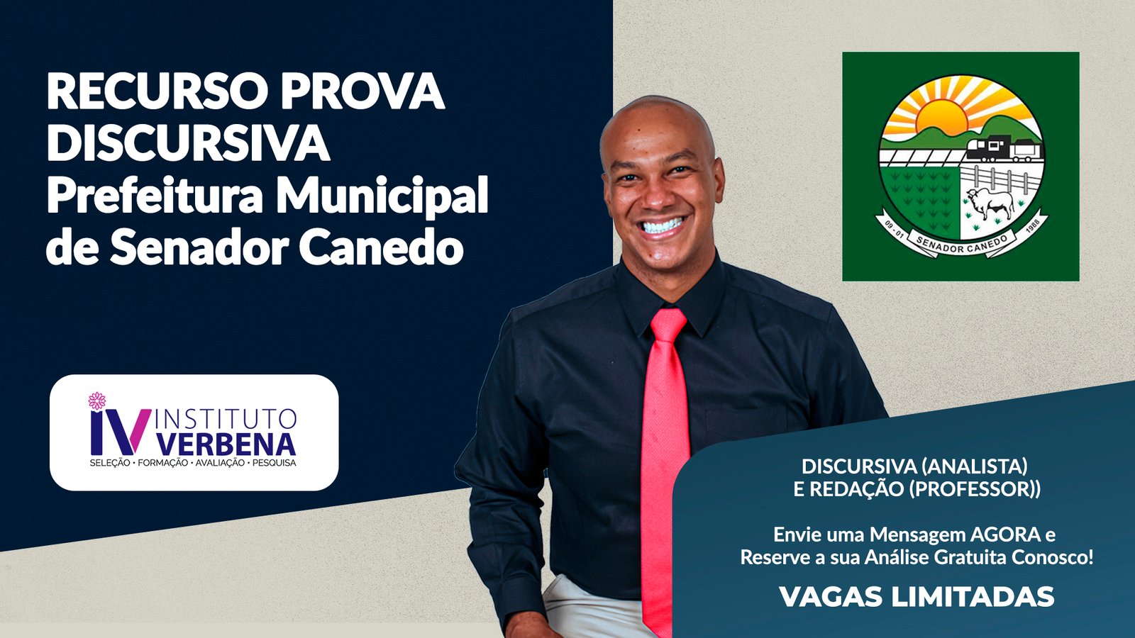 resultado Verbena Senador Canedo; eliminados concurso Senador Canedo; resultado prova discursiva Senador Canedo; resultado redação Senador Canedo; recurso discursiva Instituto Verbena; prova de redação Professor Senador Canedo; concurso Prefeitura de Senador Canedo 2026.