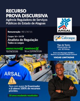 recurso arsal, concurso arsal, recurso discursiva cebraspe, recurso redação arsal, como fazer recurso cebraspe, correção cebraspe arsal, analista de regulação arsal, como subir pontos na discursiva, espelho de correção cebraspe, macroestrutura cebraspe, recurso prova discursiva